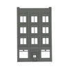 Front View - Scale Model of Backdrop Building BG #3 by Model Scenery 