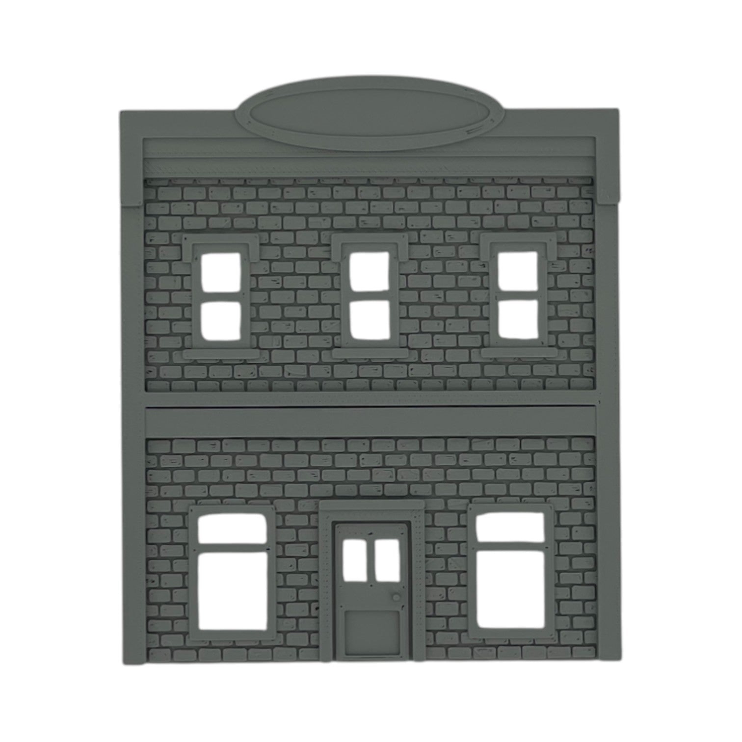 Front View - Scale Model of Backdrop Building BG #6 by Model Scenery 