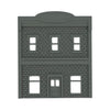Front View - Scale Model of Backdrop Building BG #6 by Model Scenery 