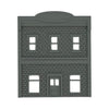 Front View - Scale Model of Backdrop Building BG #6 by Model Scenery 