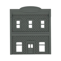Front View - Scale Model of Backdrop Building BG #6 by Model Scenery 