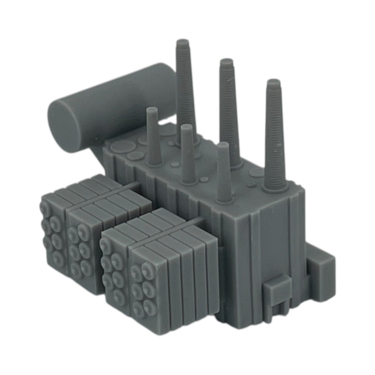 Side View - Scale Model of Electric Transformer by Model Scenery World