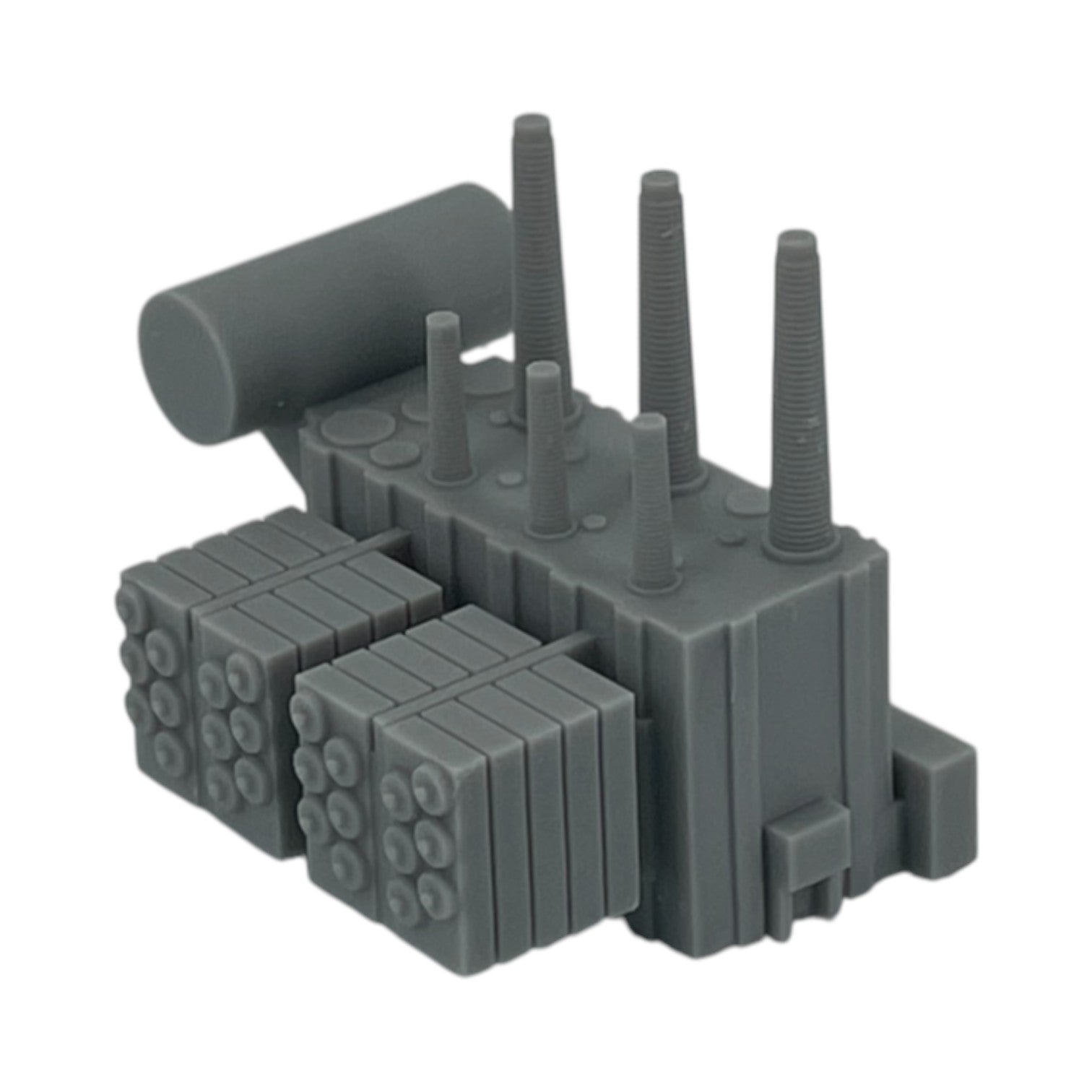 Side View - Scale Model of Electric Transformer by Model Scenery World