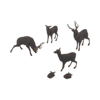 Scale Model of Deer with Fawns by Model Scenery World