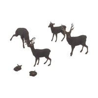 Scale Model of Deer with Fawns by Model Scenery World