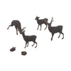 Scale Model of Deer with Fawns by Model Scenery World