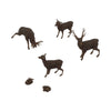 Scale Model of Deer with Fawns by Model Scenery World