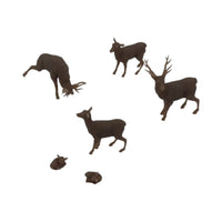 Scale Model of Deer with Fawns by Model Scenery World