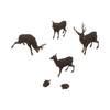 Scale Model of Deer with Fawns by Model Scenery World