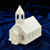 Side View - Scale Model of Town Church Chapel with Bell made in Resin by Model Scenery World