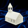 Back View - Scale Model of Town Church Chapel with Bell made in Resin by Model Scenery World