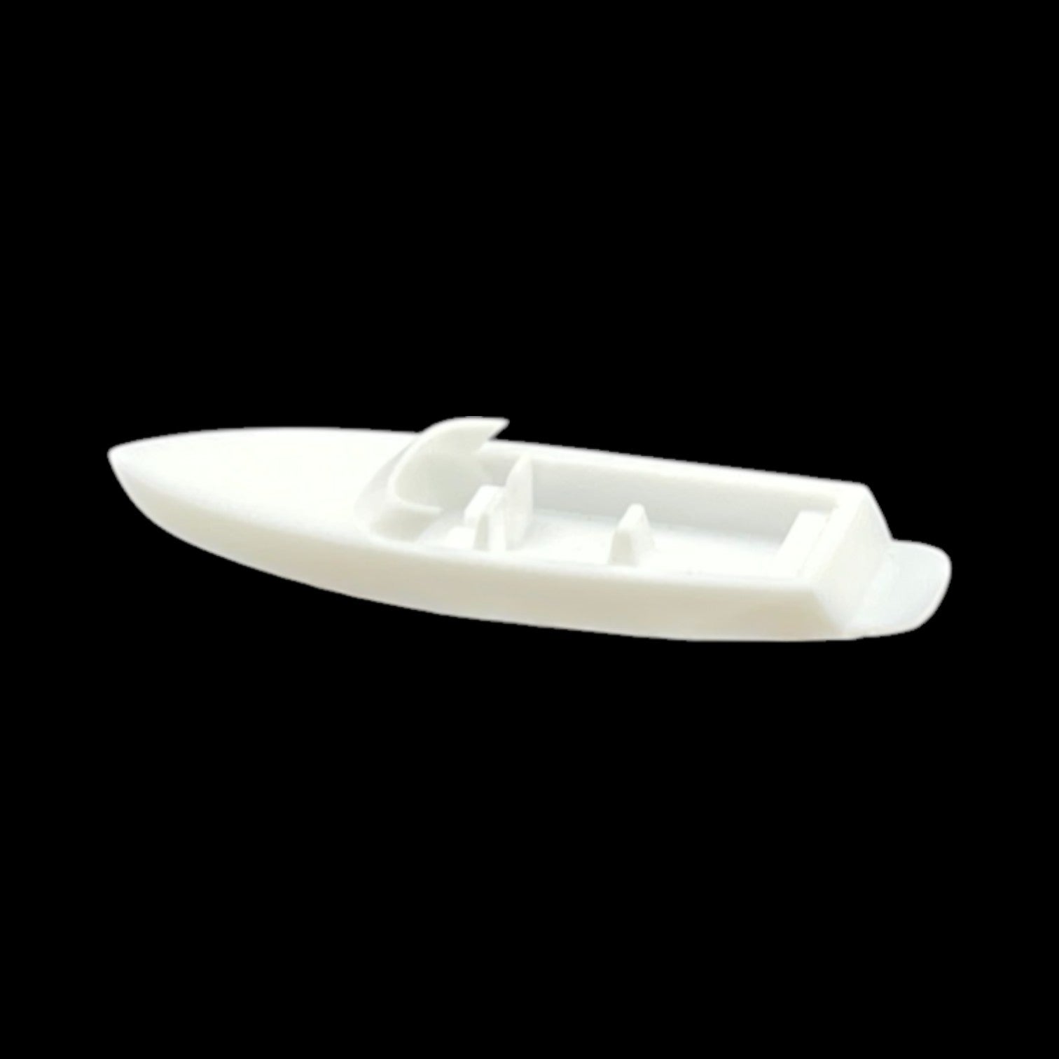 Black Background - Scale Model of 19' Criss Craft Ski Speed Boat by Model Scenery World