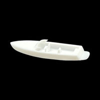 Black Background - Scale Model of 19' Criss Craft Ski Speed Boat by Model Scenery World