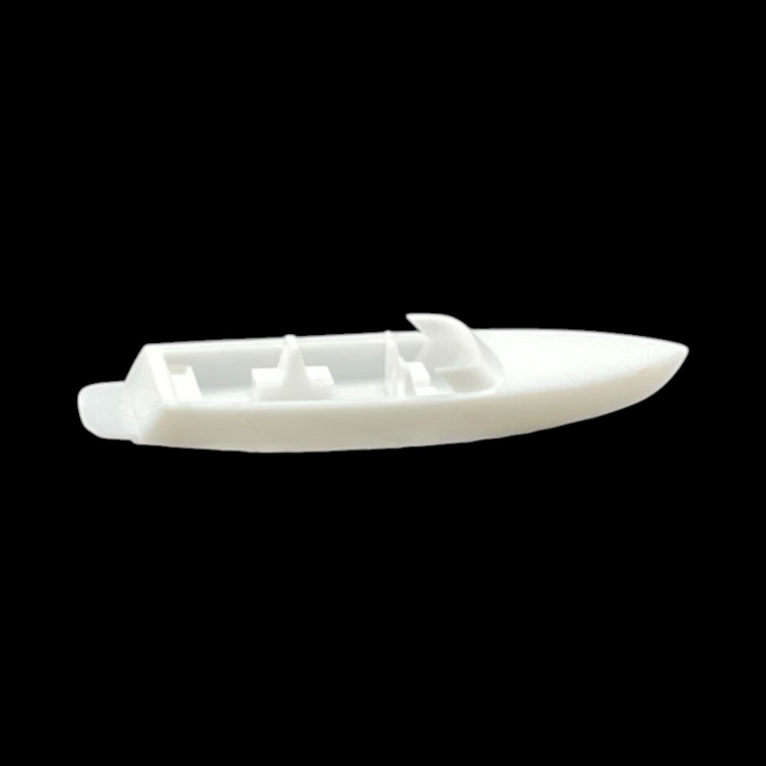 Side - Scale Model of 19' Criss Craft Ski Speed Boat by Model Scenery World
