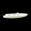 Side - Scale Model of 19' Criss Craft Ski Speed Boat by Model Scenery World
