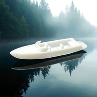 Port Side View - Scale Model of 19' Criss Craft Ski Speed Boat by Model Scenery World