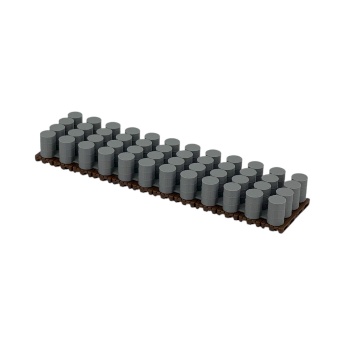 Top View - Scale Model of a 48 Barrel Drum & Pallet Load by Model Scenery World