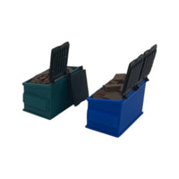 Side View - Scale Model of Dumpster Set with Loads by Model Scenery 
