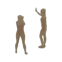 Back View - Scale Model Figures of Photo Girls - Selfie Girl and Camera Girl by Model Scenery World