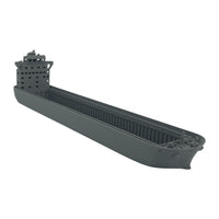Container Ship Model – Coastal Feeder – Waterline Cut – N Scale – Gray