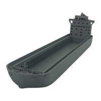 Container Ship Model – Coastal Feeder – Waterline Cut – N Scale – Gray