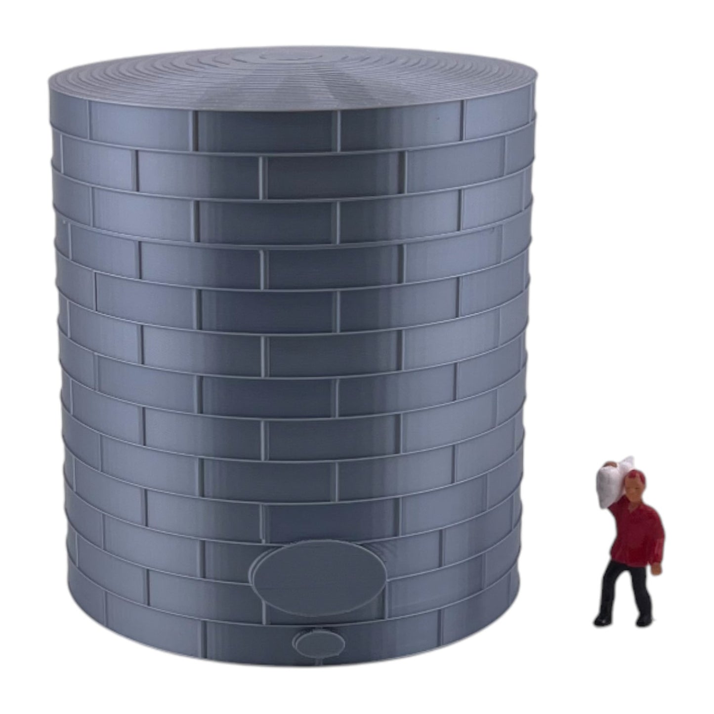 Tall Oil or Fuel Tank - TT Scale - 1:120 - Metallic Silver - 11 Sizes AVAILABLE