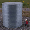 Tall Oil or Fuel Tank - TT Scale - 1:120 - Metallic Silver - 11 Sizes AVAILABLE