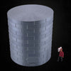 Tall Oil or Fuel Tank - TT Scale - 1:120 - Metallic Silver - 11 Sizes AVAILABLE