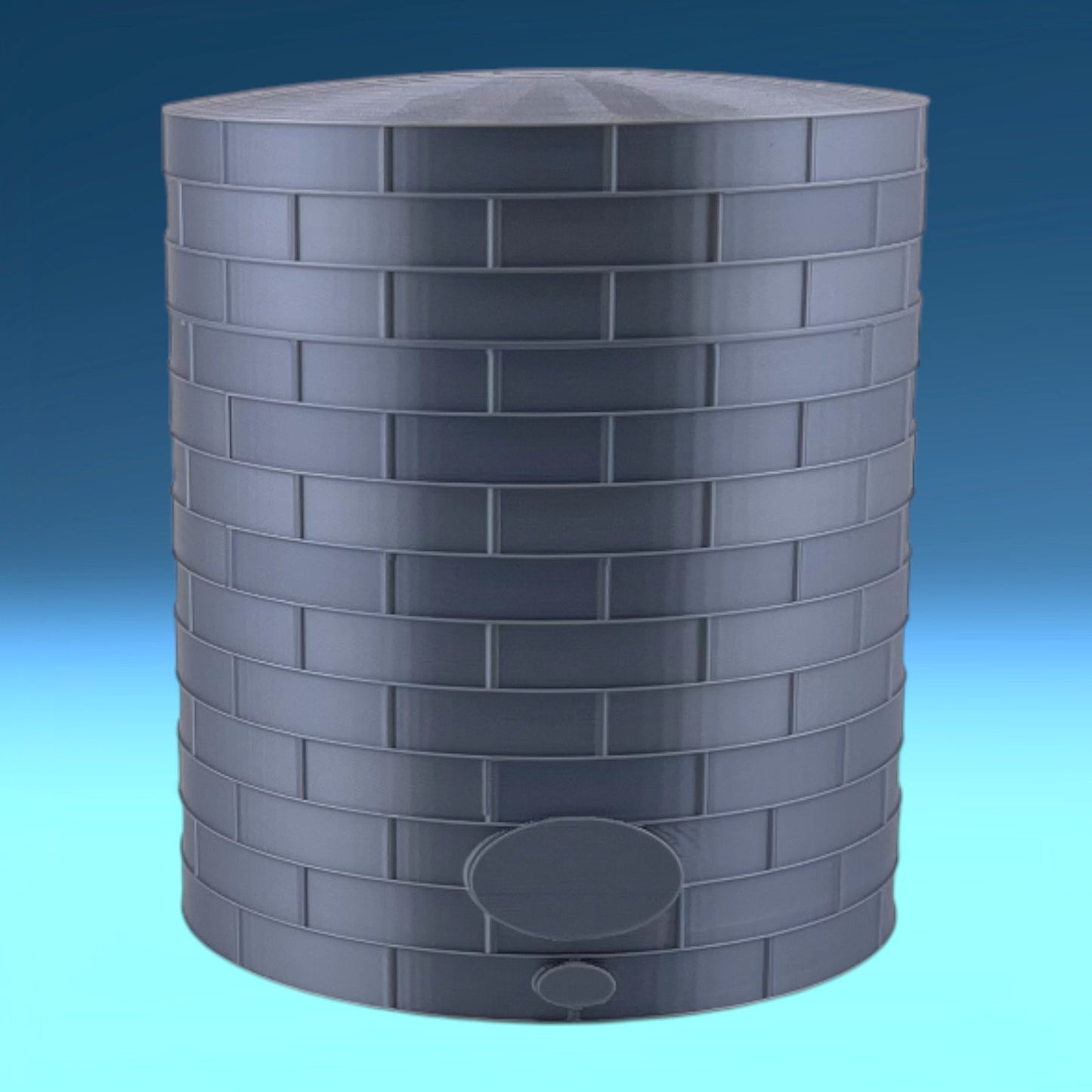 Tall Oil or Fuel Tank - TT Scale - 1:120 - Metallic Silver - 11 Sizes AVAILABLE