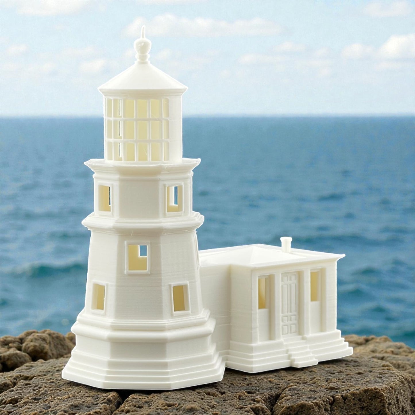 Split Rock Lighthouse - Z Scale 1:220 - White