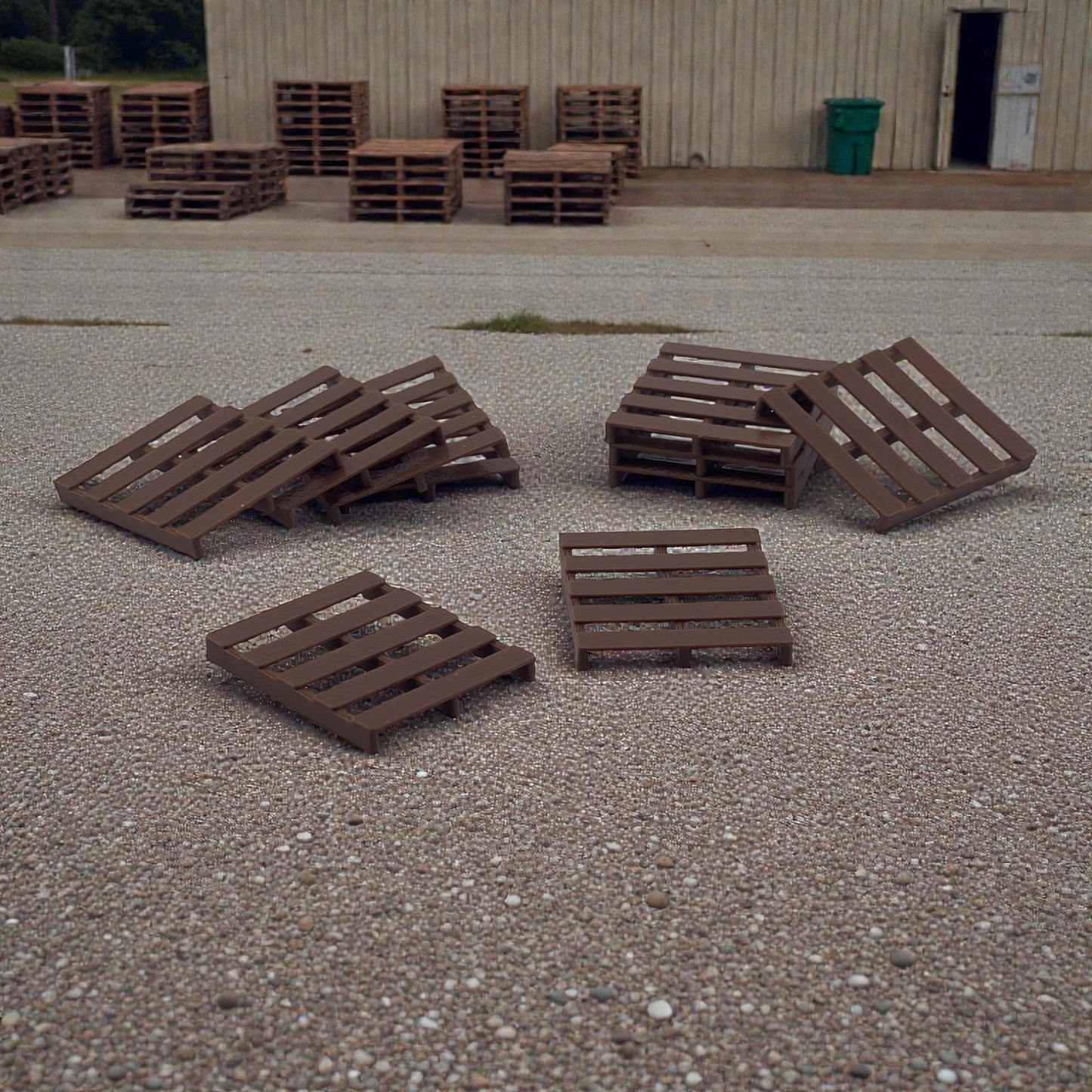 Pallets (10pk) - Z Scale 1:220 - Brown