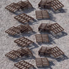 Pallets (30pk) - TT Scale 1:120 - Brown