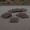 Pallets (10pk) -TT Scale 1:120 - Brown