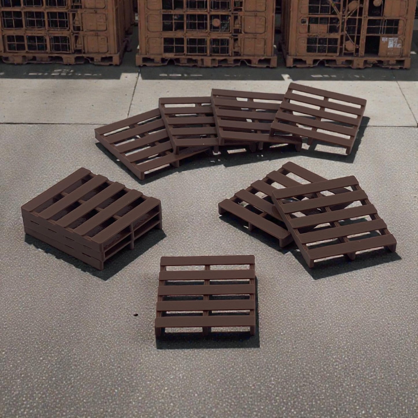 Pallets (10pk) - Z Scale 1:220 - Brown