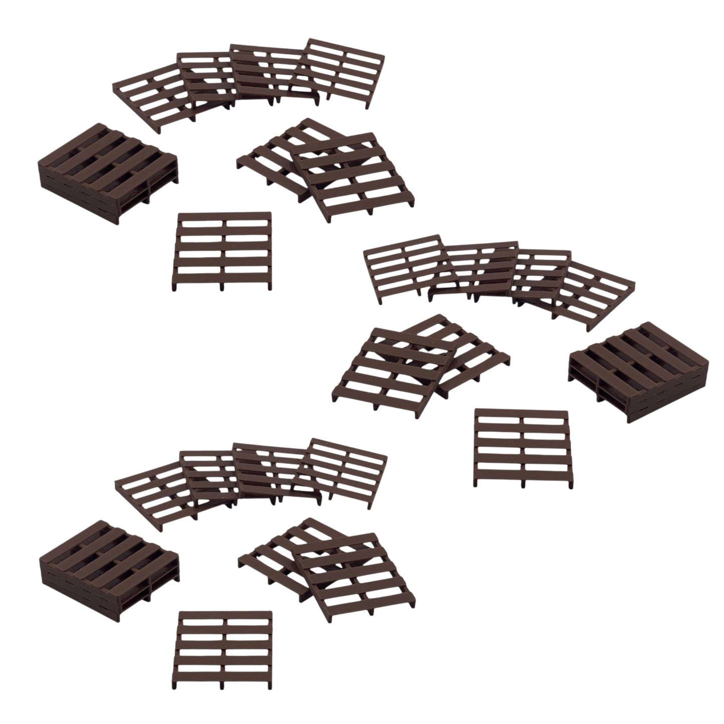 Pallets (30pk) - HO Scale 1:87 - Brown