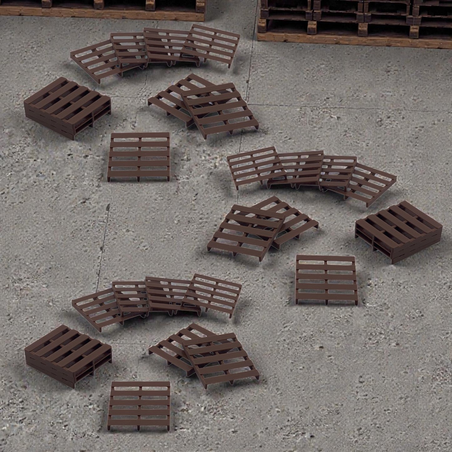Pallets (30pk) - HO Scale 1:87 - Brown