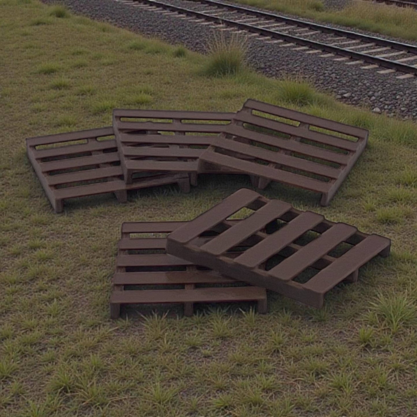 Pallets (5pk) - G Scale 1:24 - Brown