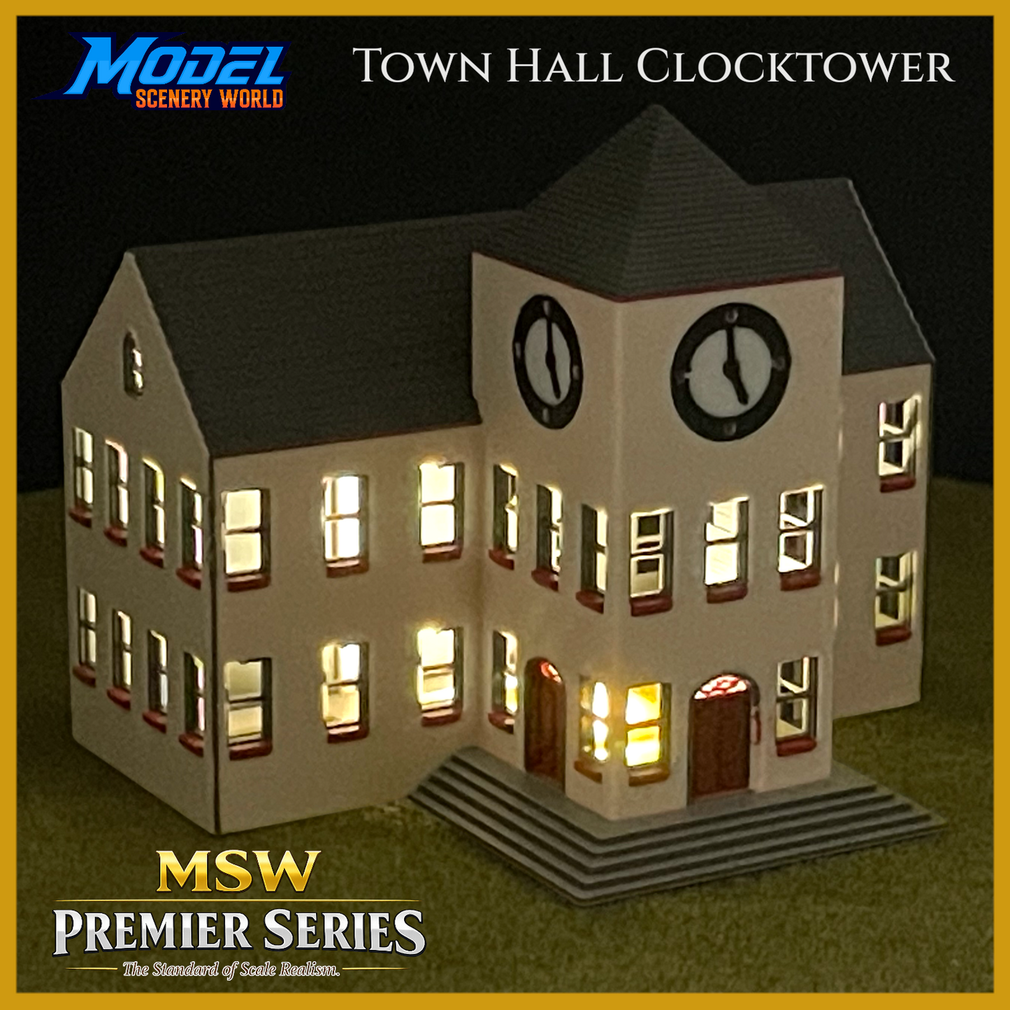 N Scale 1:160 MSW Premier Series Town Hall Clocktower