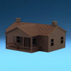 The Milwaukee Road - COMPANY HOUSE - HO Scale 1:87 - Brown