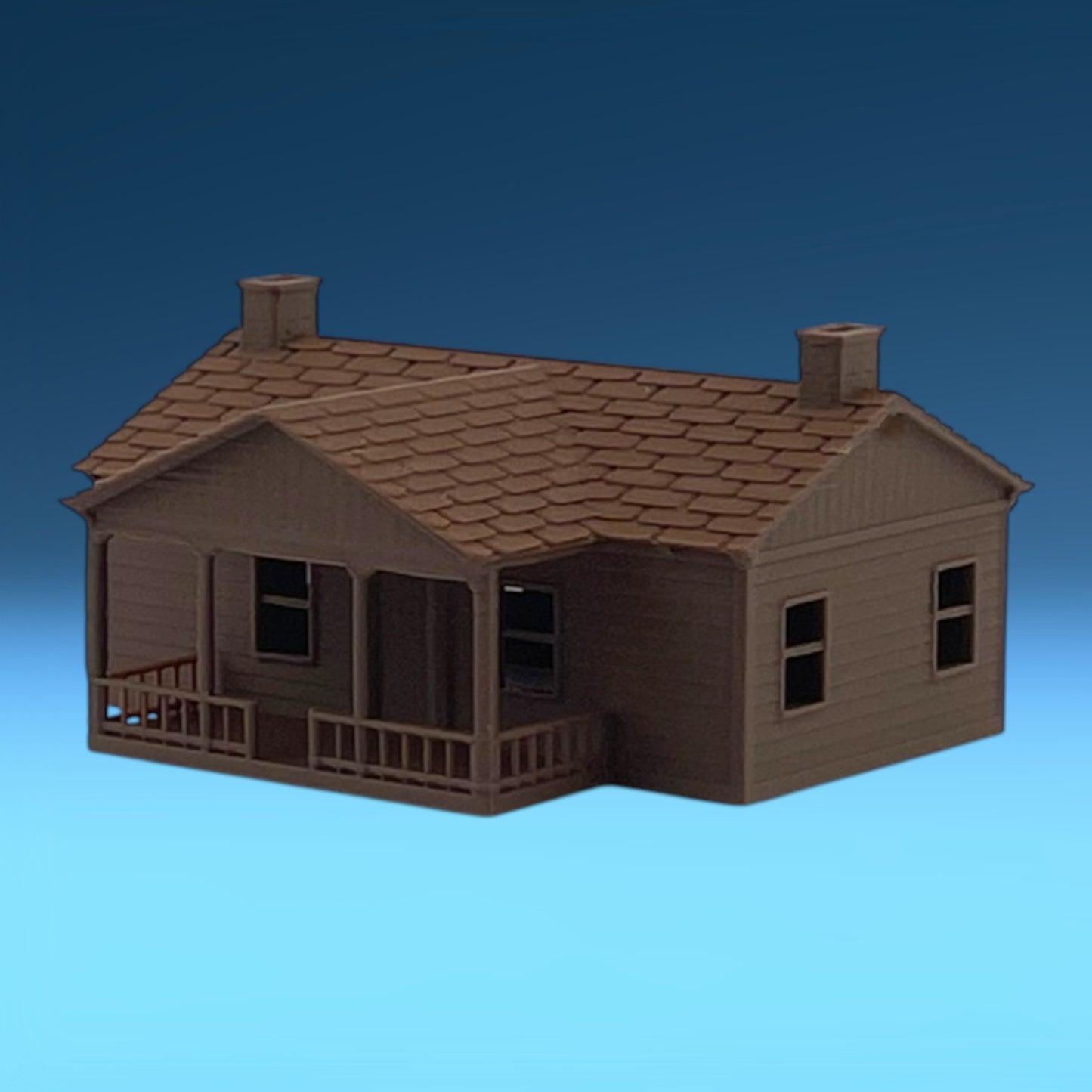 Z Scale 1:220 The Milwaukee Road COMPANY HOUSE - Brown
