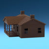 The Milwaukee Road - COMPANY HOUSE - N Scale 1:160 - Brown