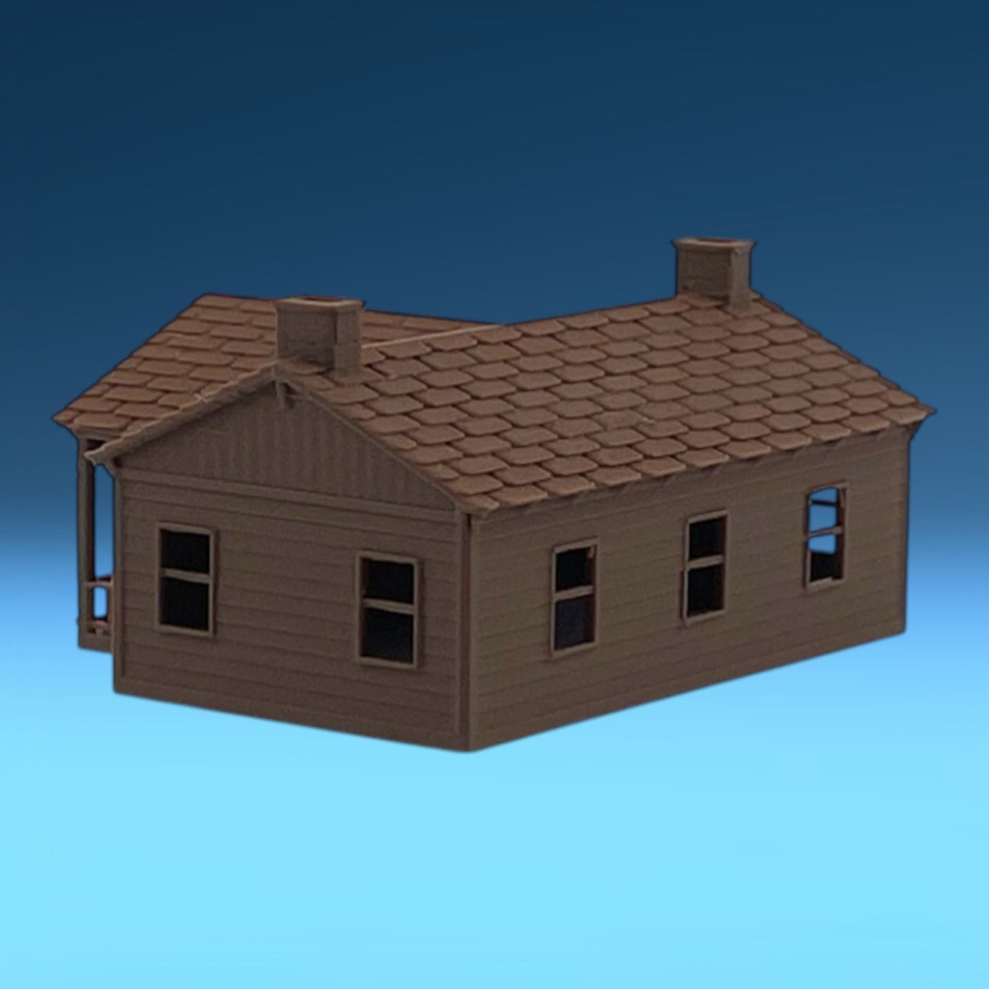 HO Scale 1:87 The Milwaukee Road COMPANY HOUSE - Brown