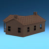 The Milwaukee Road - COMPANY HOUSE - HO Scale 1:87 - Brown