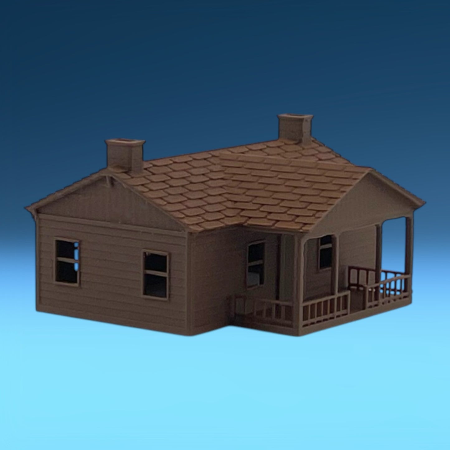 Z Scale 1:220 The Milwaukee Road COMPANY HOUSE - Brown