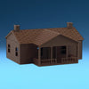 The Milwaukee Road - COMPANY HOUSE - N Scale 1:160 - Brown