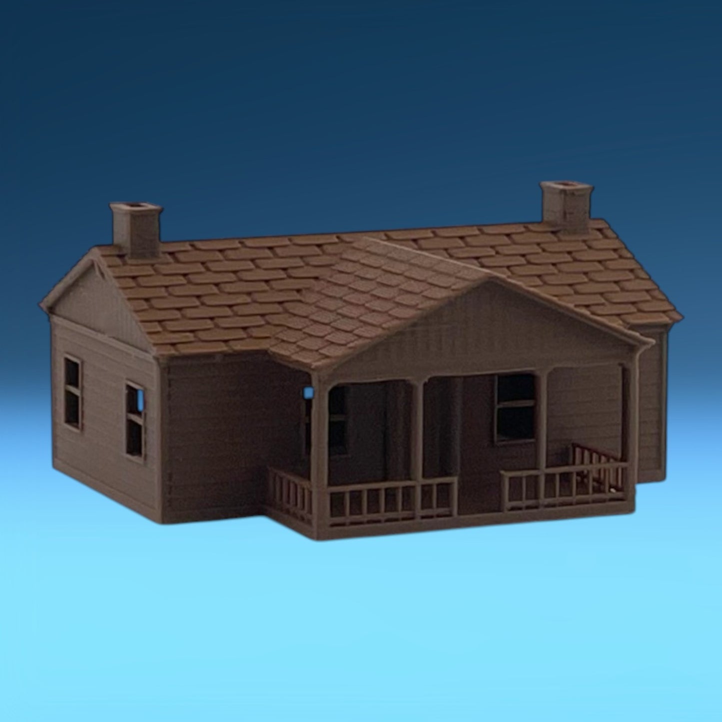 Z Scale 1:220 The Milwaukee Road COMPANY HOUSE - Brown