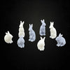 Rabbits - O Scale - 1:48 - 8pc Set - Grey & White