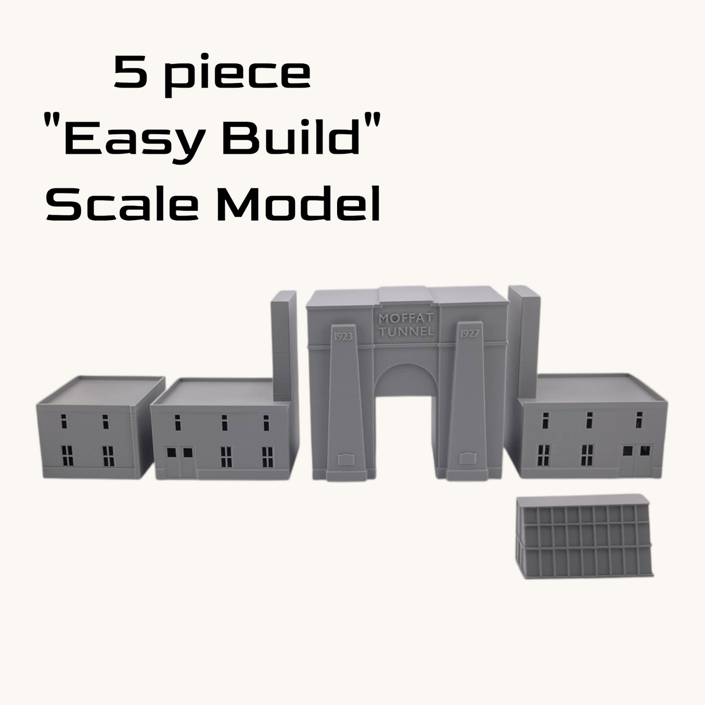 HO Scale 1:87 Moffat Tunnel East Portal Complete Structure