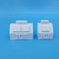 2pc RETAIL ICE BOX SET ~ ICE COOLER MACHINE 40cu + 75cu LEER or POLAR