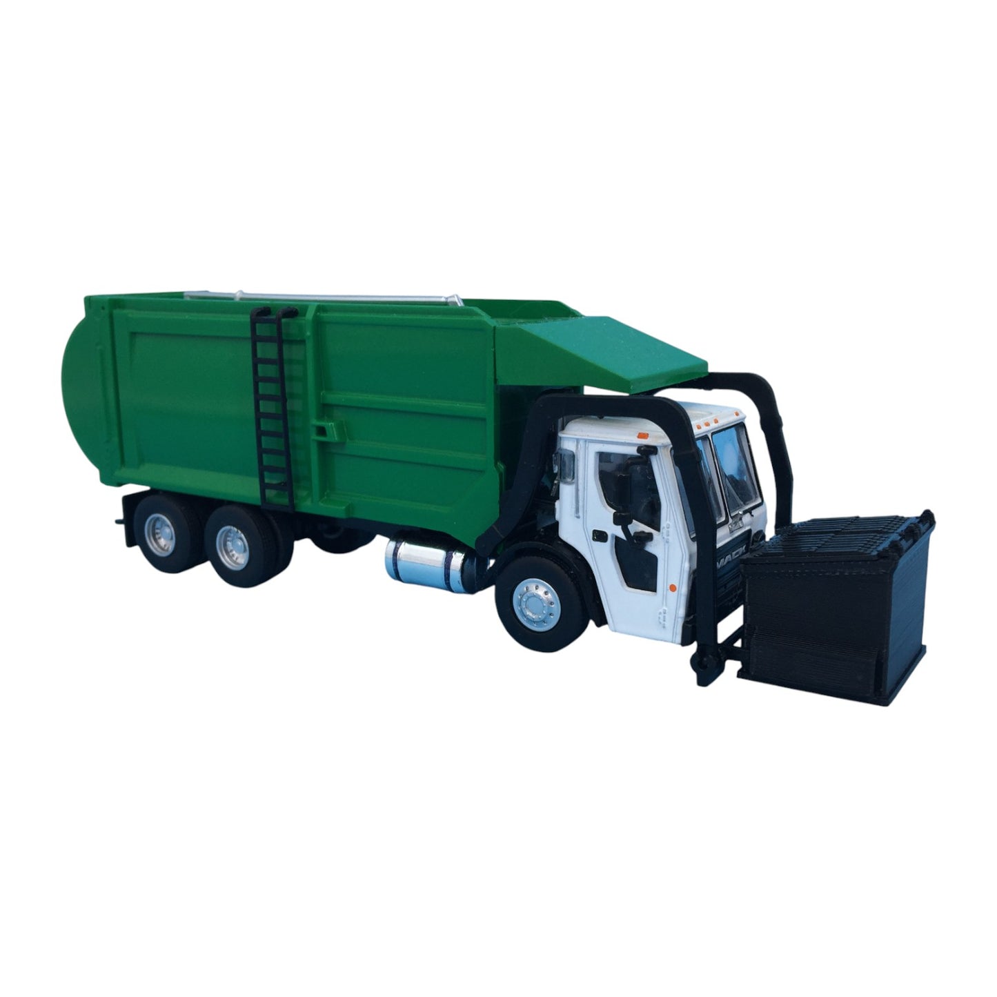 Dumpster for Greenlight Mack Refuse Truck - S Scale 1:64 - NO TRUCK - Black